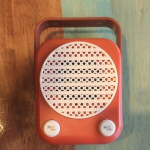 Portable Orange Speaker with Handle